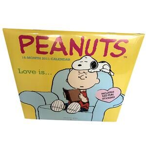 5/$25 Peanuts 2011 Calendar Sealed with 120 Stickers in Yellow